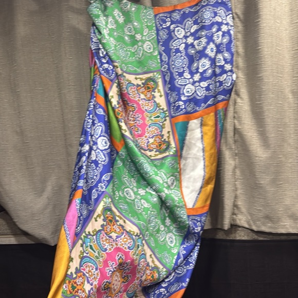 Multicolor Paisley Swim Cover-Up 1X - Picture 4 of 5